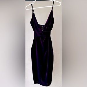 Windsor Velvet Purple Cocktail Dress
